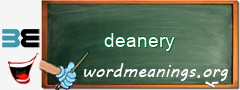 WordMeaning blackboard for deanery